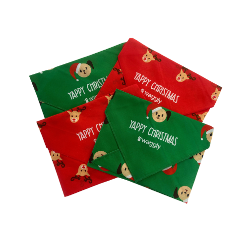 Waggly Yappy Christmas Bandana