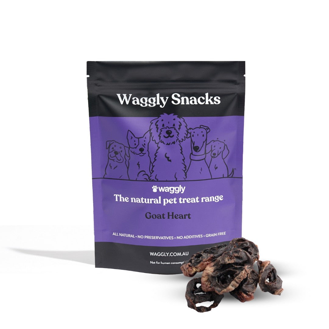 Waggly Snacks Goat Heart Dog Treats