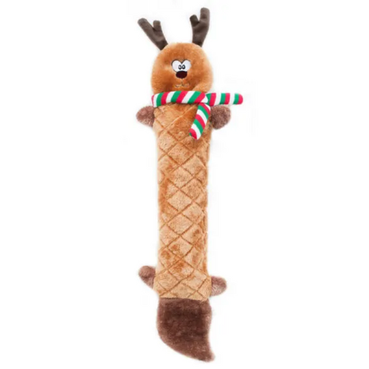 ZippyPaws Holiday Jigglerz - Reindeer Dog Toy