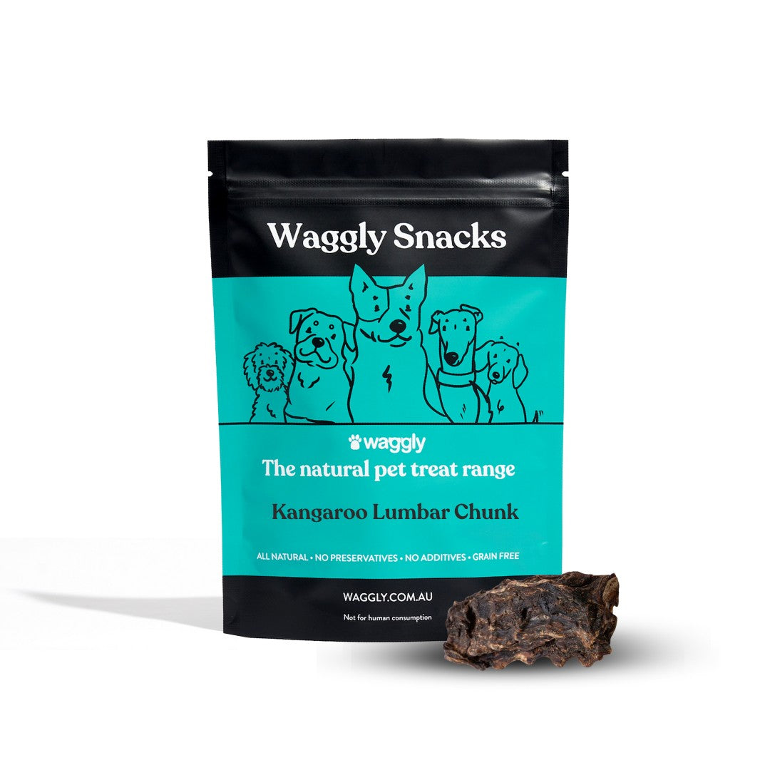 Waggly Snacks Kangaroo Lumbar Chunk Dog Treats