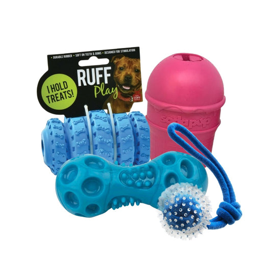 No Mess Play Dog Toy Bundle