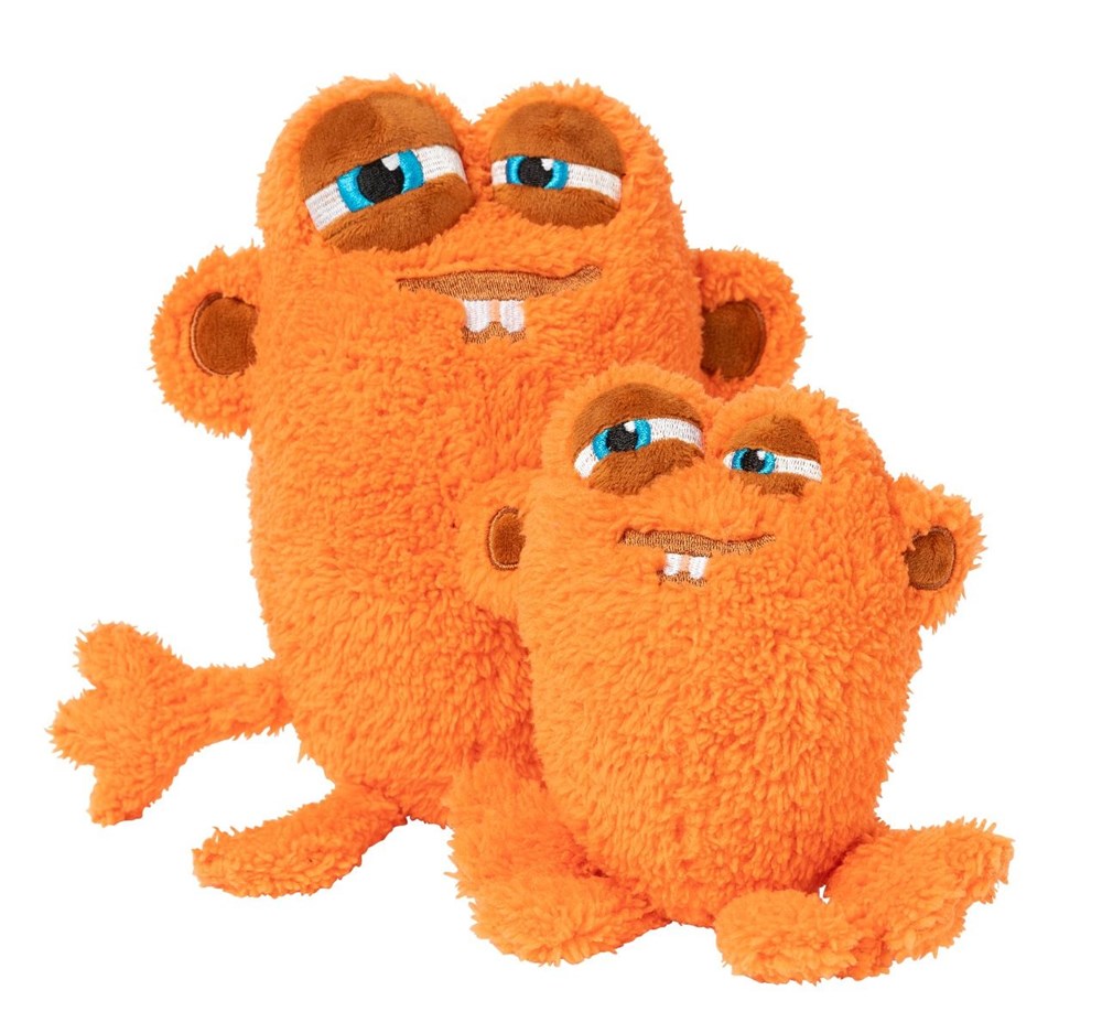 FuzzYard Yardsters Oobert Orange Dog Toy