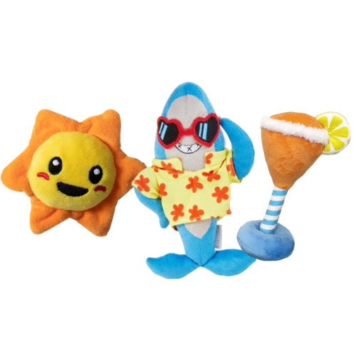 Waggly Paws in Paradise Dog Toy Pack