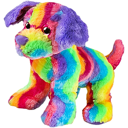 Waggly Plush Rainbow Dog toy