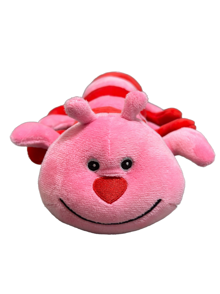 Waggly Plush Hug-a-pillar Dog Toy