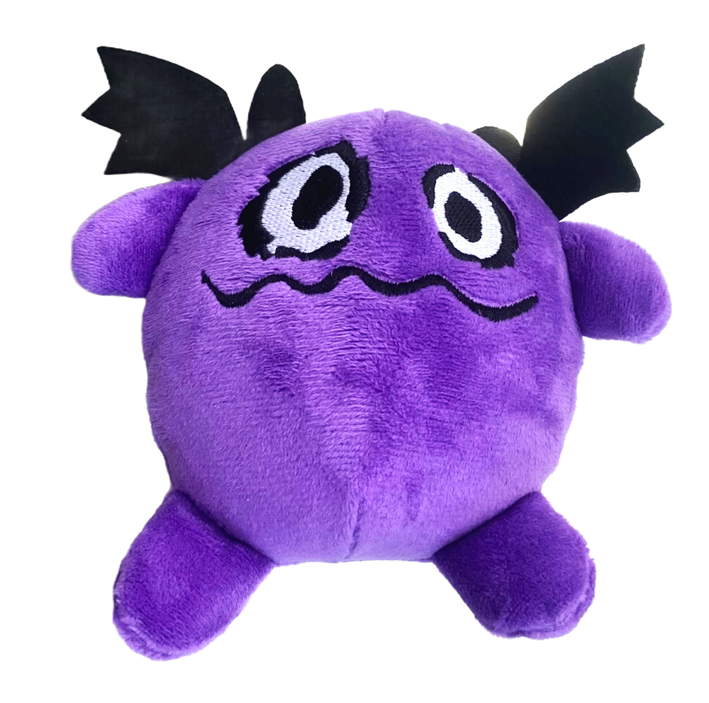 Waggly Plush Monster Bat Dog Toy