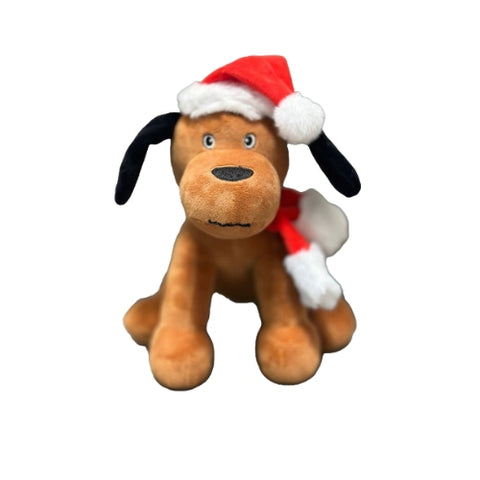 Waggly Plush Santa Paws Dog Toy