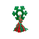Waggly Rope Fur-osty Snowflake Dog Toy