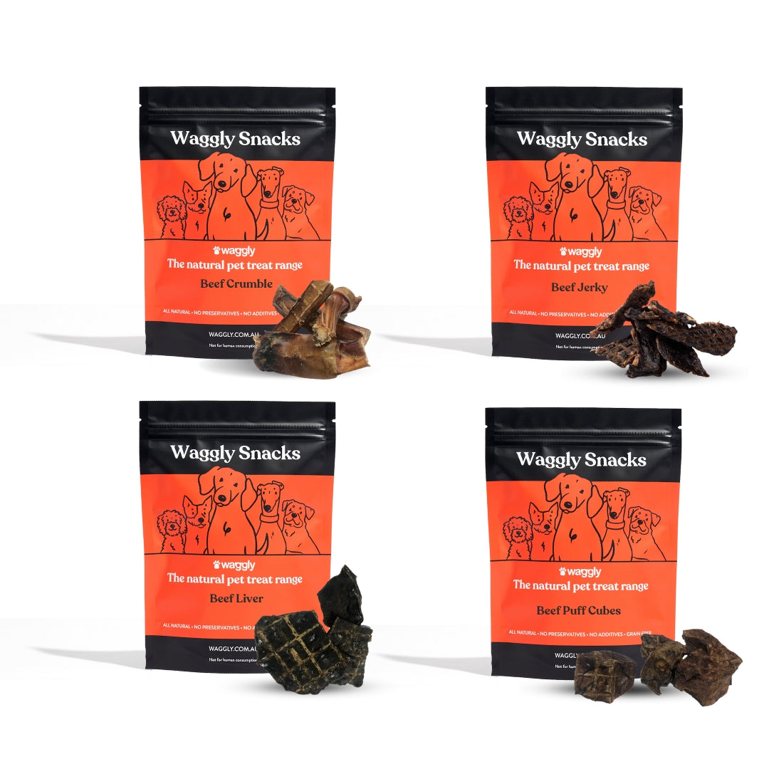 Waggly Snacks Bundle with Beef Dog treats