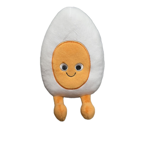 Waggly Plush Breakfast Egg Dog Toy