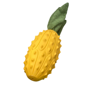 Waggly Rubber Pineapple Squeaker Dog Toy (Large)