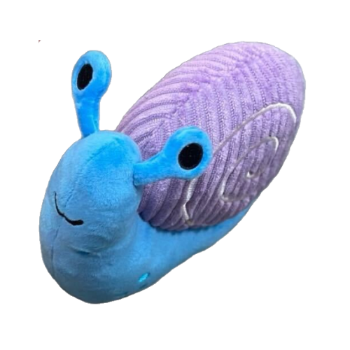 Waggly Snazzy the Snail Plush Dog Toy