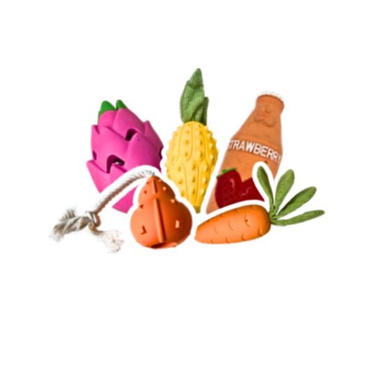 Waggly Fruit Dog Toy Bundle